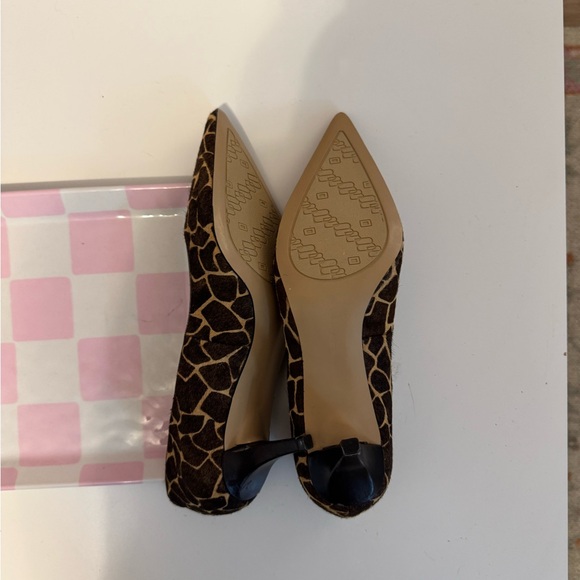 Gorgeous y2k hair-like giraffe print kitten heels size 6.5 - Picture 4 of 5